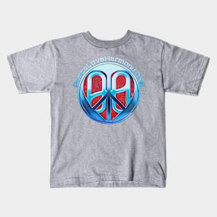 PeaceLoveHarmony.ONE faded Kids T-Shirt